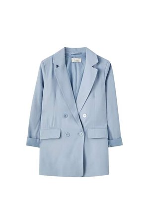 Double-breasted pastel blazer - pull&bear