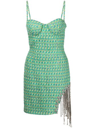AREA Fringed Mini Dress - Farfetch