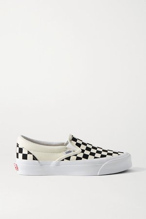 Og Classic Lx Checkerboard Canvas Slip-on Sneakers - Off-white
