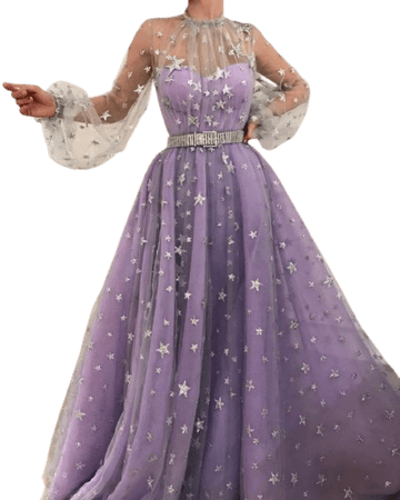 Purple star dress