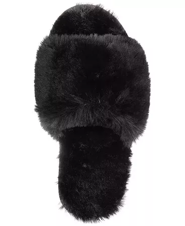 INC International Concepts I.N.C. Women's Yuri Slippers, Created for Macy's & Reviews - Slippers - Shoes - Macy's black