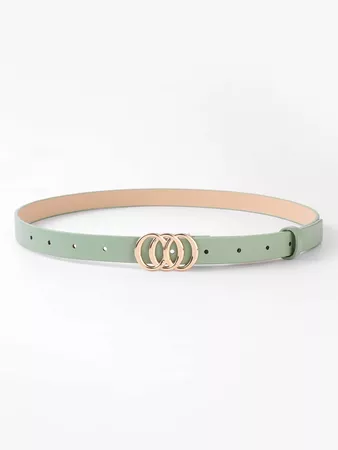 Circle Buckle Belt With Punch Tool | SHEIN USA