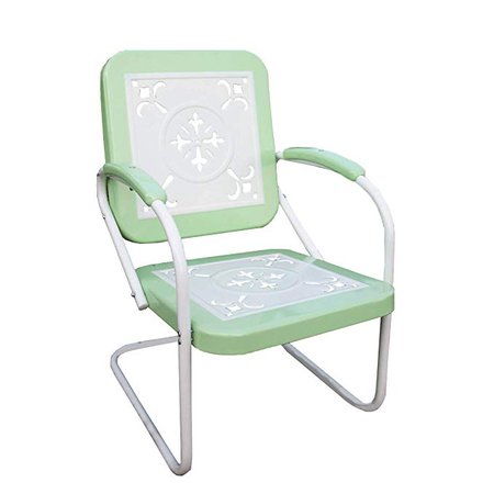 Amazon.com : 4D Concepts 71340 Metal Retro Chair : Patio Lounge Chairs : Garden & Outdoor