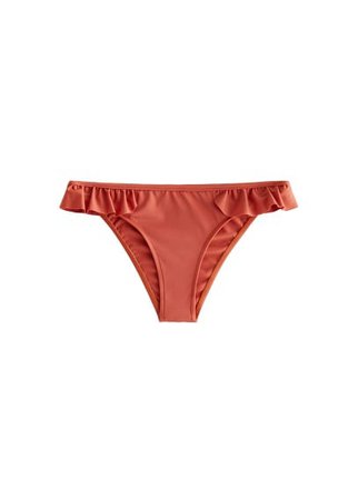 MANGO Ruffled bikini bottom