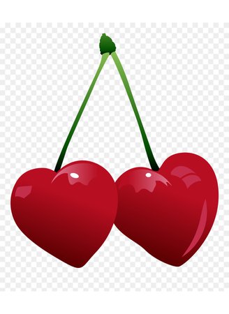 red cherry heart png cherries filler