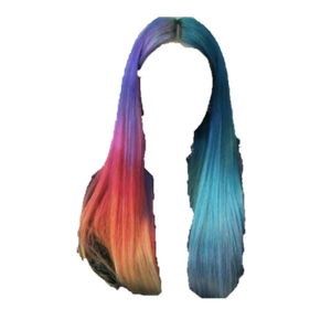 rainbow hair png