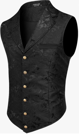 black victorian vest