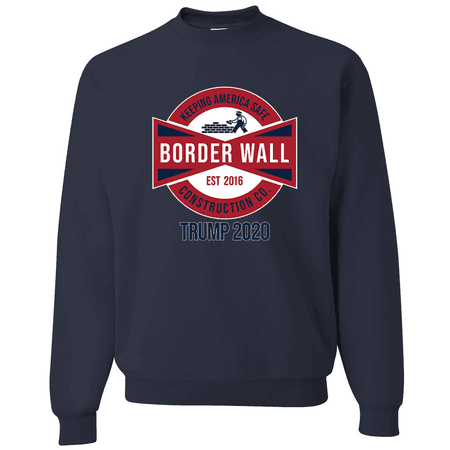 Mens/Womens TRUMP 2020 Border Wall Construction Co. MAGA Crewneck Grap – Wild Bobby