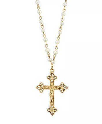 Cross Necklace Christian Jesus