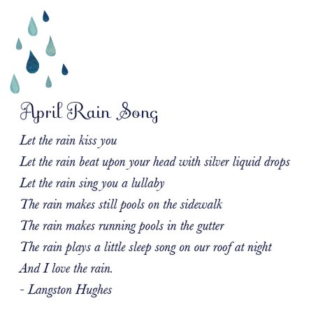 april showers poem - Google Search