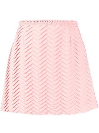 Marco De Vincenzo Embroidered Mini Skirt MQ5231MDVZI01 Pink | Farfetch