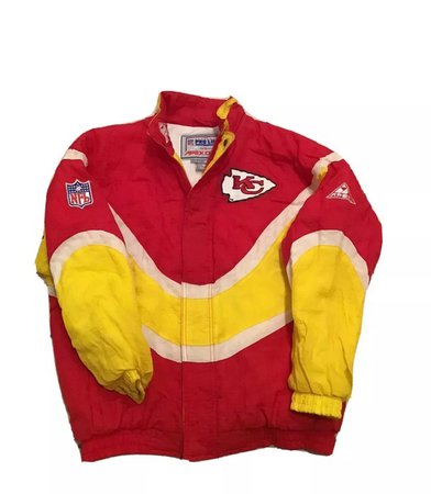 Vintage VTG 90s Pro Line Kansas City Cheifs Sideline Puffer Jacket | Grailed