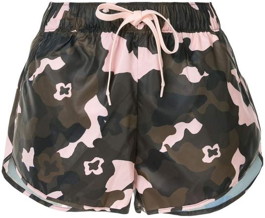 camouflage drawstring shorts
