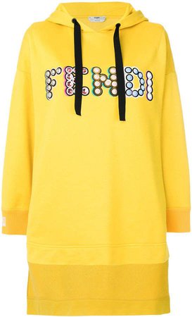 Fendi logo hooded sweatshirt