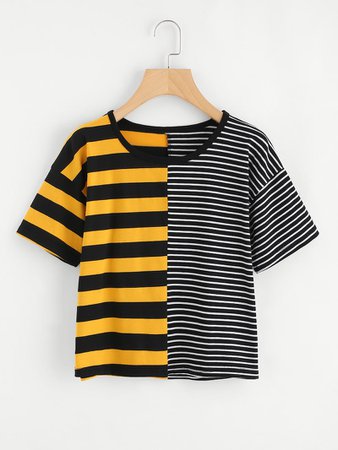 Contrast Striped Tee