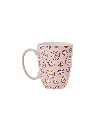 Pusheen Pink Donuts & Coffee Mug