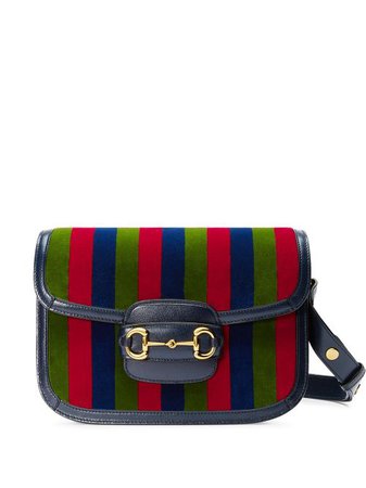Shop green & red Gucci Gucci 1955 Horsebit shoulder bag with Express Delivery - Farfetch