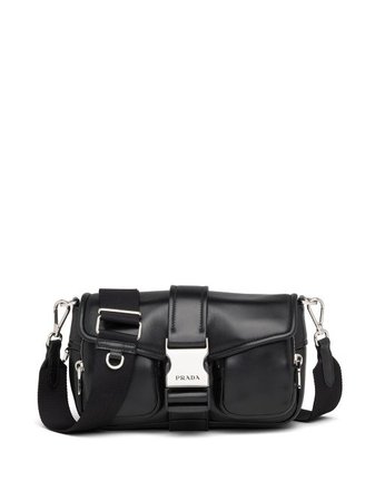 Shop black Prada Pocket nappa leather bag with Express Delivery - Farfetch
