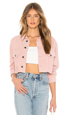 by the way. Markie Cropped Jacket in Blush Pink | REVOLVE