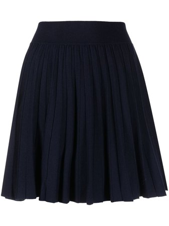 Polo Ralph Lauren Pleated Wool Mini Skirt - Farfetch