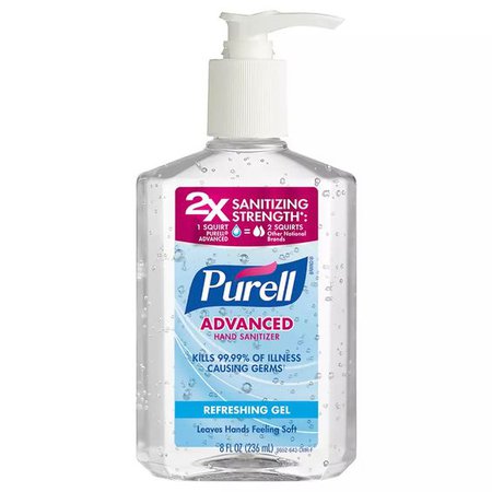 Purell Advanced Hand Sanitizer, Pump Original
