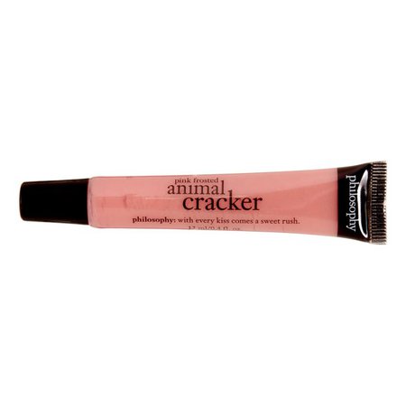 Philosophy Pink frosted Animal Cracker Flavoured Lip shine 0.4 oz Lip Shine - Walmart.com