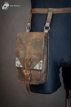 Leather Messenger Bag Dystopian Leather Bag | Etsy