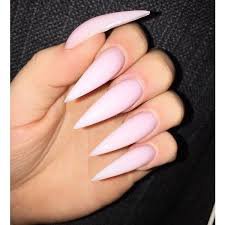 pink nail stiletto - Google Search