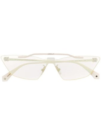 Off-White Metal Mask geometric frame sunglasses white OWRI018S20MET0010100 - Farfetch