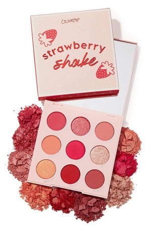colourpop strawberry shake palette