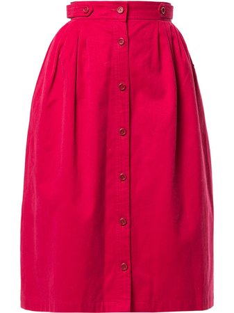 Christian Dior Pre-Owned Gathered Midi Skirt Vintage | Farfetch.com