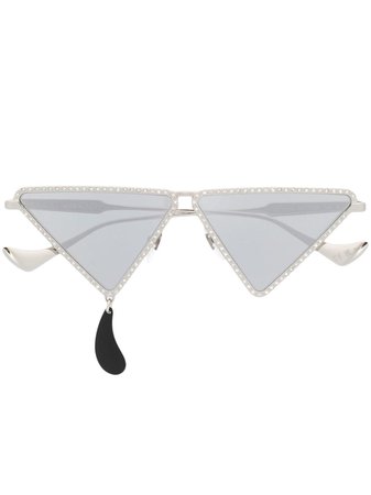 Gucci Eyewear Embellished Geometric Sunglasses - Farfetch