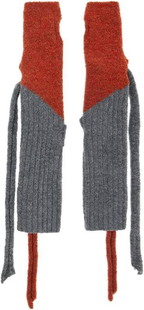 ottolinger gloves grey red