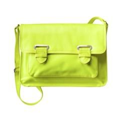 Neon yellow handbag