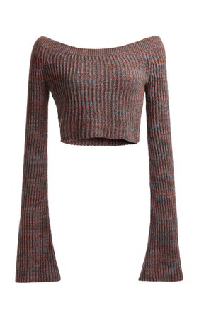Off The Shoulder Cotton And Cashmere Blend Knit Top By Chloé | Moda Operandi