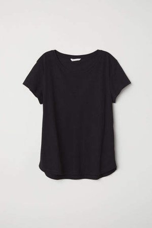 Cotton T-shirt - Black