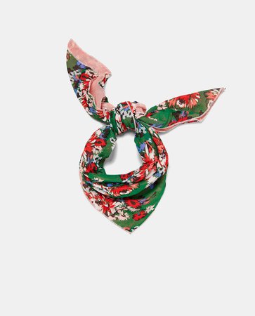 FLORAL PRINT SCARF - View All-ACCESSORIES-WOMAN-SALE | ZARA United States
