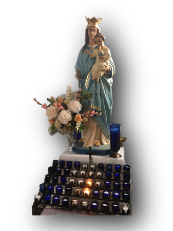 Mother Mary Catholic religion prayer aesthetic