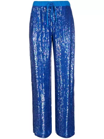 P.A.R.O.S.H. sequin-embellished Track Pants - Farfetch