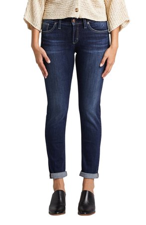 Silver Jeans Co. Boyfriend Ankle Straight Leg Jeans | Nordstrom