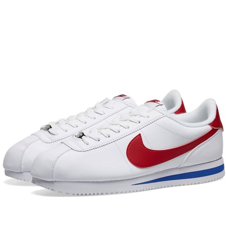 Nike Classic Cortez Leather White, Varsity Red & Royal | END.