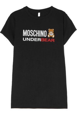 Moschino | Printed stretch-cotton jersey dress | NET-A-PORTER.COM