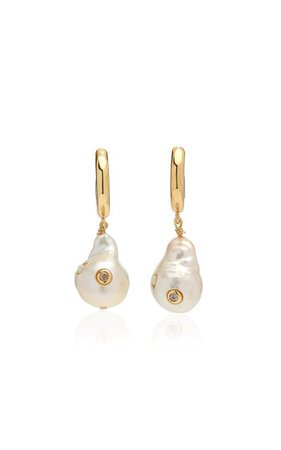 Gertrude Pearl Hoop Earrings By Anni Lu | Moda Operandi