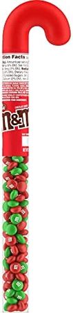 Amazon.com : M&M'S Holiday Milk Chocolate Christmas Candy Cane, 3 oz Tube : Grocery & Gourmet Food