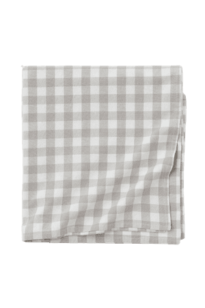 H&M Checked Cotton Tablecloth