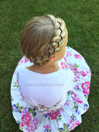 4 Strand Ribbon Braid Crown Hairstyle - for All Ages