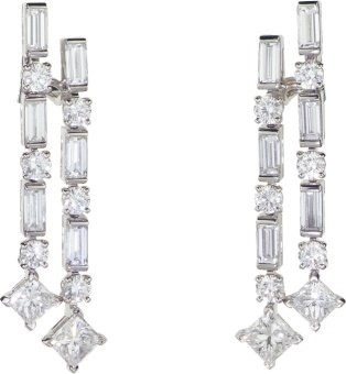 CRHP800439 - Reflection de Cartier earrings - Platinum, diamonds - Cartier