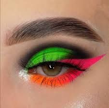 neon makeup looks - Google Search
