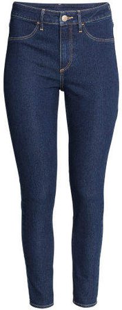 Skinny High Ankle Jeans - Blue