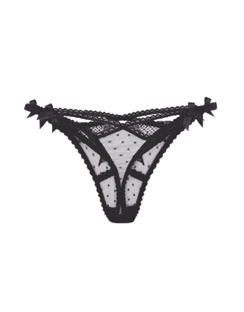 Nicoletta Thong in Black | By Agent Provocateur New In